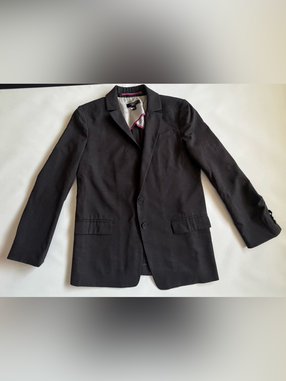 Ann Taylor Black petite 10P Blazer Office Business Jacket Minimalist